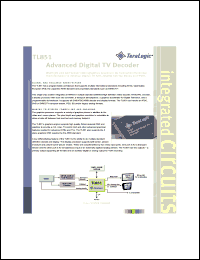 TL851 datasheet: Advanced digital TV decoder TL851