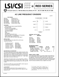 RED100/120-S datasheet: AC line frequency divider RED100/120-S