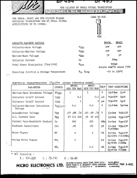 BF494 datasheet: 300mW NPN RF small signal transistor BF494