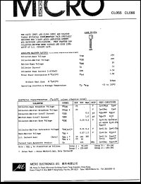 CL055 datasheet: 625mW PNP silicon planar epitaxial transistor CL055