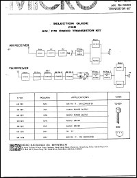 KM9011 datasheet: 35V AM/FM radio transistor kit KM9011
