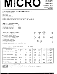 MANO254C datasheet: 0.54 MANO254C