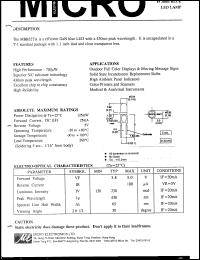 MBB32TA datasheet: 3mm blue led display MBB32TA