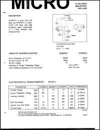 MGB49TA datasheet: 90mW, 5V - 4.7mm ultra high brightness led lamp MGB49TA