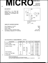 MOB51TBS-2 datasheet: 5V, 90mW orange LED lamp MOB51TBS-2