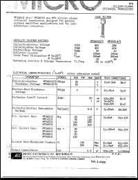 MPS6512 datasheet: 4V, 350mW NPN silicon planar epitaxial transistor MPS6512