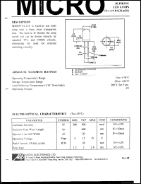 MSB557TA-12V datasheet: 5V blinking red LED lamp MSB557TA-12V