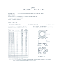 SPC-0703-220 datasheet: SMD power inductor SPC-0703-220