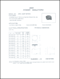 SPC-1003P-470 datasheet: SMD power inductor SPC-1003P-470