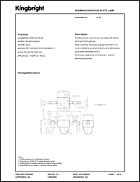 AM2520MBC08 datasheet: Subminiature solid state lamp. Blue (peak wavelength 430 nm). Lens type water clear. AM2520MBC08