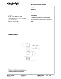 AP16083C datasheet: In ra-red emitting diode. 1.6mm x 0.8mm SMT LED. Peak wavelength 940 nm. Lens type water clear. AP16083C