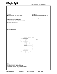 AP2012YC datasheet: 2.0 x 1.2mm SMD chip LED lamp. Yellow. Peak wavelength 590 nm. Lens type water clear. AP2012YC