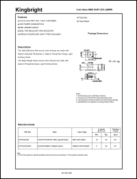 APTD3216ID datasheet: 3.2 x 1.6 mm SMD chip LED lamp. High efficiency red (peak wavelength 625 nm). Lens type red diffused. APTD3216ID