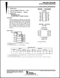 SNJ54LS396J datasheet:  OCTAL STORAGE REGISTERS SNJ54LS396J