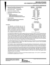 SNJ54LS670J datasheet:  4-BY-4 REGISTER FILES WITH 3-STATE OUTPUTS SNJ54LS670J