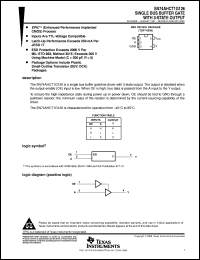 SN74AHCT1G126DBVR datasheet:  SINGLE BUS BUFFER GATE WITH 3-STATE OUTPUT SN74AHCT1G126DBVR