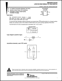 SN74CBTLV1G125DCKR datasheet:  LOW-VOLTAGE SINGLE FET BUS SWITCH SN74CBTLV1G125DCKR