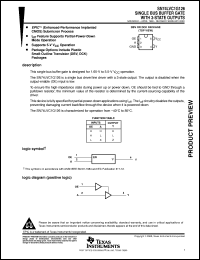 SN74LVC1G126DCKR datasheet:  SINGLE BUS BUFFER GATE WITH 3-STATE OUTPUTS SN74LVC1G126DCKR