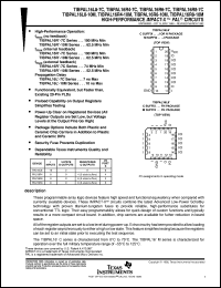 TIBPAL16L8-10MJB datasheet:  HIGH-PERFORMANCE IMPACT-X(TM) PAL(R) CIRCUITS TIBPAL16L8-10MJB