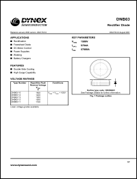 DNB6312 datasheet: 1200V rectifier diode DNB6312