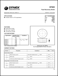 DF68541 datasheet: 4100V fast recovery diode DF68541