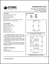 DFM600FXM18-A000 datasheet: 1800V fast recovery diode module DFM600FXM18-A000