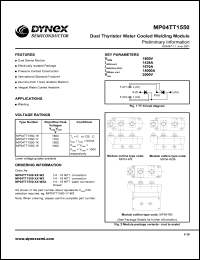 MP04TT1550-18 datasheet: 1800V dual thyristor water cooled welding module MP04TT1550-18