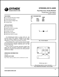 DFM300LXS12-A000 datasheet: 1200V fast recovery diode module DFM300LXS12-A000