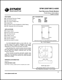 DFM1200FXM12-A000 datasheet: 1200V fast recovery diode module DFM1200FXM12-A000