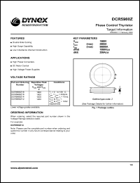 DCR5980Z16 datasheet: 1600V phase control thyristor DCR5980Z16