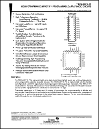 TIBPAL22V10-7CNT datasheet:  PROGRAMMABLE ARRAY LOGIC TIBPAL22V10-7CNT