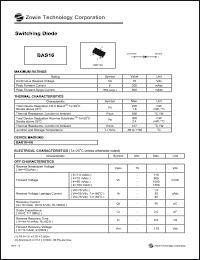 BAS16 datasheet: 75 V, 200 mA switching diode BAS16