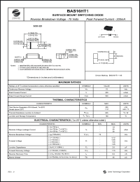 BAS16HT1 datasheet: 75 V, 200 mA surface mount switching diode BAS16HT1