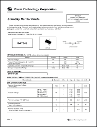 BAT54S datasheet: 30 V,  schottky barrier diode BAT54S