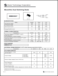MMBD2837 datasheet: 75 V,   monolithic dual switching diode MMBD2837
