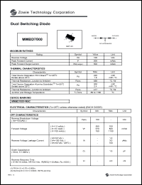 MMBD7000 datasheet: 100 V,  dual  switching diode MMBD7000