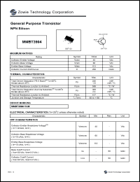 MMBT3904 datasheet: 40 V, general purpose transistor NPN silicon MMBT3904