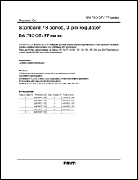 BA17805T datasheet: 5V regulator BA17805T