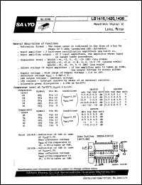 LB1416 datasheet: Monolithic digital IC LB1416