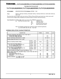 TLP721 datasheet: Photocoupler TLP721