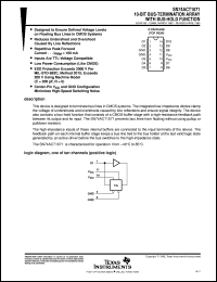 SN74ACT1071D datasheet:  10-BIT BUS TERMINATION NETWORKS WITH BUS HOLD FUNCTION SN74ACT1071D