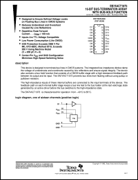 SN74ACT1073DW datasheet:  16-BIT BUS TERMINATION NETWORKS WITH BUS HOLD FUNCTION SN74ACT1073DW