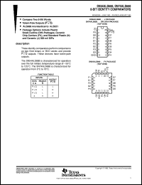 SNJ54ALS688FK datasheet:  8-BIT IDENTITY COMPARATORS SNJ54ALS688FK