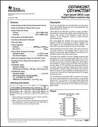 CD74HC297E datasheet:  HIGH SPEED CMOS LOGIC DIGITAL PHASE-LOCKED-LOOP CD74HC297E