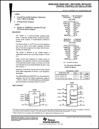 SN74LS321N datasheet:  CRYSTAL-CONTROLLED OSCILLATOR SN74LS321N