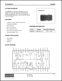 KA9258D datasheet: 4-ch motor driver KA9258D