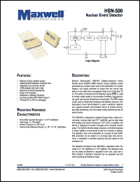 HSN-500L datasheet: Nuclear event detector HSN-500L