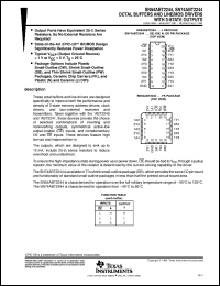 SNJ54ABT2244W datasheet:  OCTAL BUFFERS AND LINE/MOS DRIVERS WITH 3-STATE OUTPUTS SNJ54ABT2244W