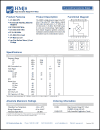 HMJ8 datasheet: High dynamic range FET mixer HMJ8