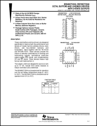 SNJ54BCT2244FK datasheet:  OCTAL BUFFERS AND LINE/MOS DRIVERS WITH 3-STATE OUTPUTS SNJ54BCT2244FK